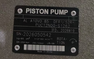 Bomba Hidráulica A10 A10VO R902500311 ALA10VO85DFR1/52R-PUC12N00-S1262 Bombas de Pistón A10VO85 ALA10VO85 - Product Image 5