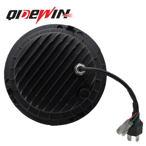 QIDEWIN ไฟหน้ารถจักรยานยนต์ LED ขนาด 7 นิ้วพร้อมดีไซน์ฮาโล แองเจิลอายสำหรับรถจี๊ปแรงเลอร์ ฮาร์ลีย์ เดวิดสัน - Product Image 3