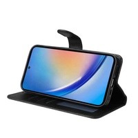 Étui portefeuille à rabat en cuir PU tendance avec fentes pour cartes pour Samsung A35 A55 5G – Coques arrière pour téléphones portables pour hommes, femmes et filles