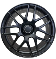 Jantes en aluminium forgé monobloc multi-rayons noir brillant S1-00333 6061-T6, 17-24 pouces, PCD, ET, CB personnalisés