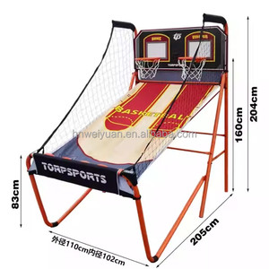 2 Kişilik Katlanabilir Basketbol Arcade Oyunu - İç Mekan Ev ve Parti Atış Makinesi - Product Image 2
