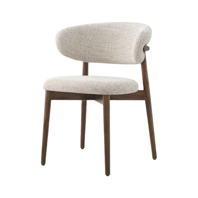 Marco color nogal + tela de algodón y lino