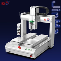 Machine de distribution de colle à seringue à double station et tête unique de haute précision avec pompe à moteur et boîte de vitesses - Garantie 1 an