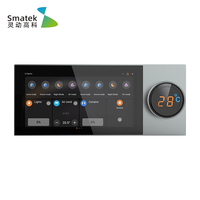 Panneau de commande multifonctionnel à écran tactile pour système de maison intelligente KNX EIB de 6 pouces avec interrupteurs muraux