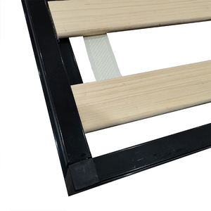 Khung giường thép nặng với những thanh gỗ, nền nệm chắc chắn-giường cỡ Queen hiện đại, cấu trúc không ồn - Product Image 5