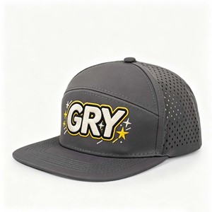 Lightweight Fashion Snapback <b>Cap</b> Adjustable Flat <b>Peak</b> Casual Streetwear Hat Breathable Waterproof 6-Panel Outdoor Headwear for - Product Image 1