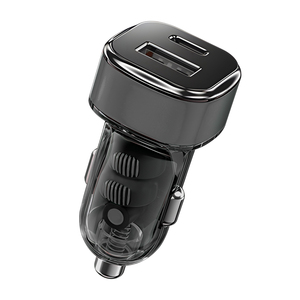 Mới đến 2025 trong suốt xách tay điện thoại di động USB sạc adapter 30W PD + QC xe sạc nhanh - Product Image 2