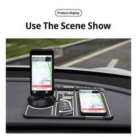 Tapis antidérapant pour tableau de bord de voiture Support pour téléphone portable Gps Tapis collant dans la voiture Tapis antidérapant