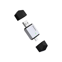 Adaptador Inalámbrico para Coche Carplay Android Auto, Mini Adaptador Ai Box 2 en 1, Conexión Plug and Play