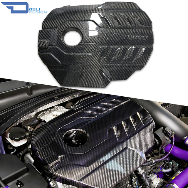 For 2017-2026 Hyundai N Performance Carbon Fiber Engine Cover Fit For Elantra N i30 N Kona N Veloster N G4KH 2.0T Motor