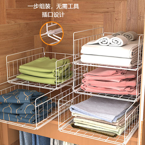 Estante extraíble apilable para armarios y roperos, organizador de ropa con múltiples compartimentos para dormitorios - Product Image 1