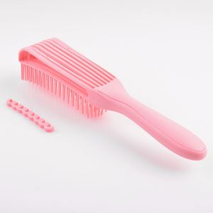 Brosse démêlante antistatique en plastique à logo personnalisé, vente directe usine, peigne creux Octopus, brosse à cheveux ventilée pour cheveux secs et humides - Product Image 4