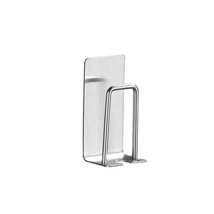 Stainless Steel <b>Toothbrush</b> <b>Holder</b> <b>Wall</b> <b>Mounted</b> No Drilling Required Bathroom Storage Rack - Product Image 2