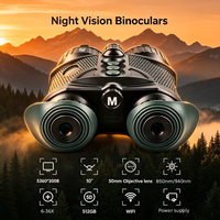 Binoculares Digitales de Visión Nocturna de Largo Alcance con 3 Niveles de Brillo, Multifuncionales, Portátiles, para Caza al Aire Libre
