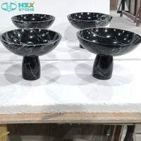 HZX Vente en gros de marbre naturel Alpes Verde pour plateaux de service, corbeilles à fruits, supports à gâteaux, ensemble de décoration pour la maison, plateau en marbre pour hôtel