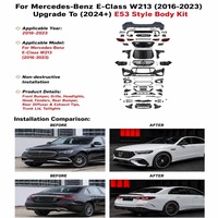 Kit carrosserie pour Mercedes Benz Classe E W213 2016-2023, pare-chocs avant et arrière style W214 63, avec capot, mise à niveau 2024+