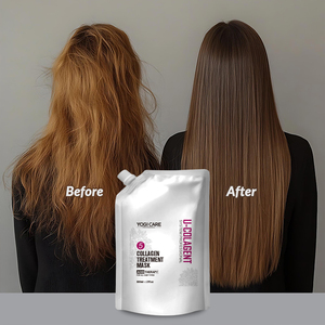 Échantillon Gratuit 800ml Masque Capillaire Réparateur Lissant et Hydratant aux Acides de Fruits pour Salon de Coiffure - Fabricant - Product Image 1