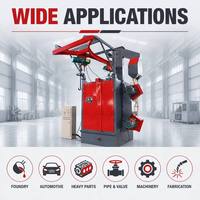 Machine de sablage de jantes de voiture, type crochet simple ou double, électrique automatique, OEM ODM