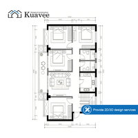 Proyecto de Villa Completa: Diseño de Lujo Discreto, Solución Integral de Materiales de Construcción, Muebles, Puertas, Ventanas, Diseño 2D/3D