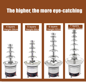 Máquina automática de fuente de Chocolate de 5 capas, torre de pulverización, máquina de cascada de Chocolate para salón de banquetes de bodas - Product Image 3