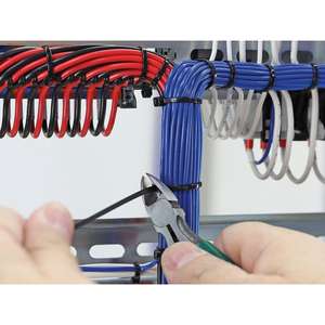 Perel JUEGO DE TIRADORES DE NYLON-8,8x500mm-NEGRO (50 piezas) - Product Image 2