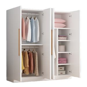 Armoire de chambre à coucher pour adultes et enfants, <span class=keywords><strong>petite</strong></span> armoire simple et moderne en bois massif pour logement locatif - Product Image 5