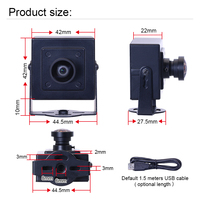 Cámara Industrial USB HD de 4200 12MP IMX577 con Montaje M12 para Detección de Alta Velocidad Android 5mm 65 Grados sin Distorsión