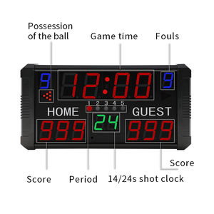 YIZHI Indoor ha condotto il tabellone segnapunti elettronico digitale da basket con Timer 24s per il tabellone segnapunti da calcio da ping pong - Product Image 3
