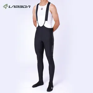 Celana Legging satu potong untuk pria, celana Legging mulus kustom, celana Bib sepeda warna polos ukuran Plus, celana bersepeda Bib