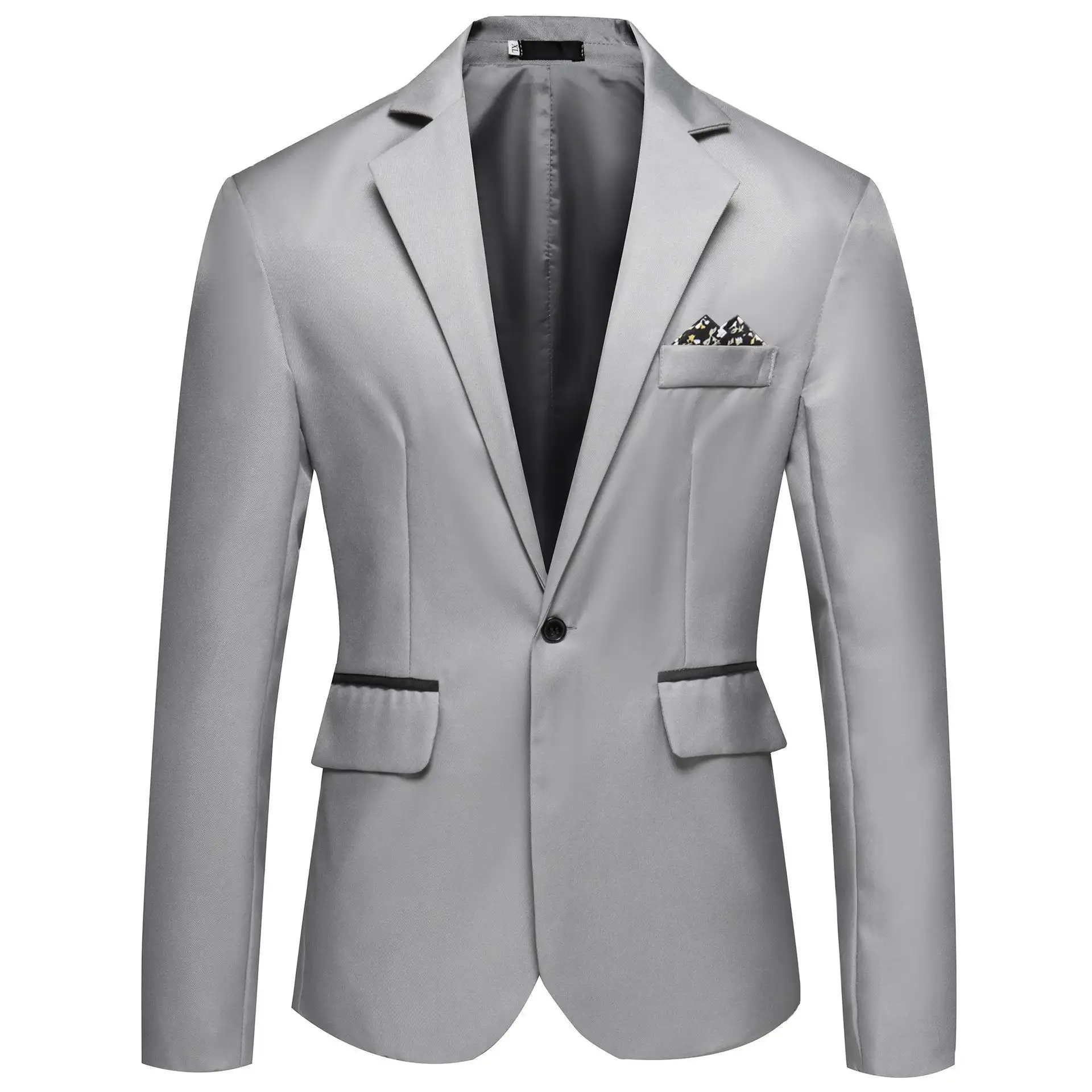 2023 Wholesale New Fashion Urban Popular Solid Color Large Custom Men Business Blazer Suit Jacket