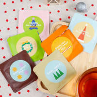 Calendrier de l'Avent du thé BespritGift 24 jours, sachets de thé aromatisés personnalisés, coffret cadeau bien-être pour Noël, cadeaux de Noël
