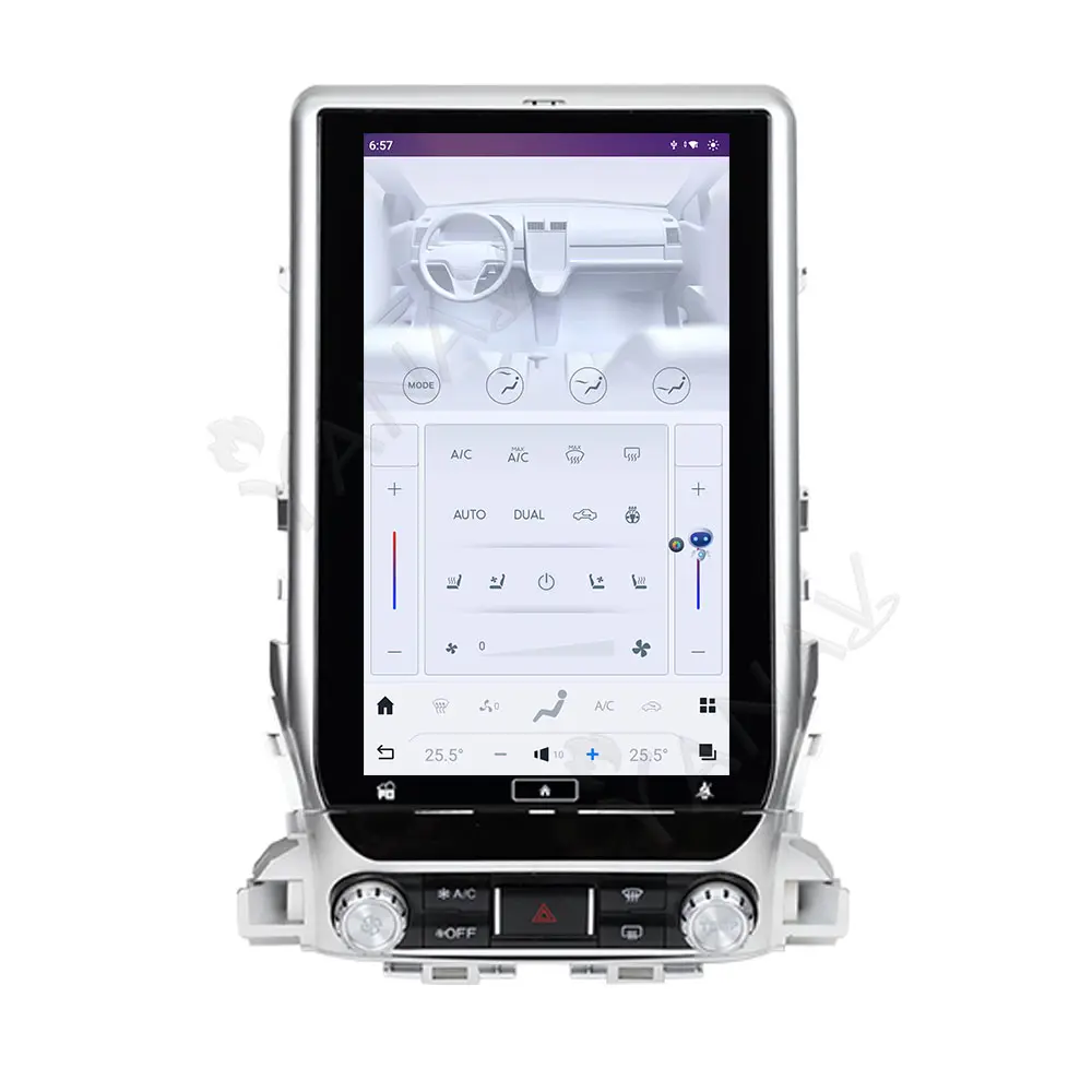 Tesla 13.6 "Qualcomm Android 8 gam RAM xe đài phát thanh DVD Player cho Land Cruiser lc200 2016 2017 2018 2019 âm thanh stereo GPS navigation