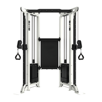 Appareil de musculation commercial multifonctionnel à câbles croisés avec poulies réglables et pile de poids sélectionnable