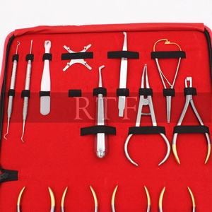 ชุดเครื่องมือจัดฟันแบบพื้นฐาน18ชิ้นชุดเครื่องมือประกอบฟันแบบแมนนวลทำจากเหล็ก - Product Image 4