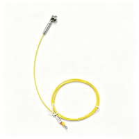 Sonde thermocouple de type J à montage en surface N4, sonde à poignée ronde pour canaux chauds, fil PFA jaune de 1m, capteur de température classe I 0-400°C, OEM ODM