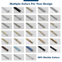 Vente en gros directe usine de profilés décoratifs pour carrelage SPC, profilés quart de cercle et profilés quadrant en composite pierre-plastique, personnalisés OEM ODM