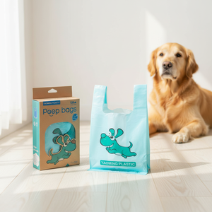 Bolsas Biodegradables y Compostables para Excremento de Perro, Hechas de PLA PBAT y Almidón de Maíz, Certificadas por la UE, Ecológicas, Venta al Por Mayor - Product Image 1