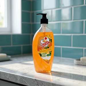 Liquide lavant pour les mains en flacon pompe, parfum orange, nettoyage en profondeur, hydratant, pH respectueux de la peau, pour les soins familiaux et des mains fraîches, en coffret. - Product Image 2