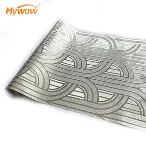 Carta da parati metallica di vendita calda di lusso in PVC Design più venduto
