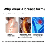 Prothèses mammaires en silicone, prothèses de mastectomie, légères, réalistes, épaissies, roses, pour transgenres et travestis, rehausseurs mammaires