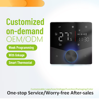 Thermostat numérique WiFi avec bouton intelligent Programmable Dimmable Light Color Voice Control for Home Automation