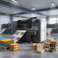 Imprimante numérique Sunthinks SE528 à passage unique pour carton ondulé, pour cartons personnalisés, pour une impression d'emballages de haute qualité