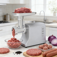 Hachoir à viande électrique robuste à commande tactile, engrenages en acier inoxydable de qualité alimentaire, protection contre la surchauffe, pour saucisses et kibbeh, usage domestique