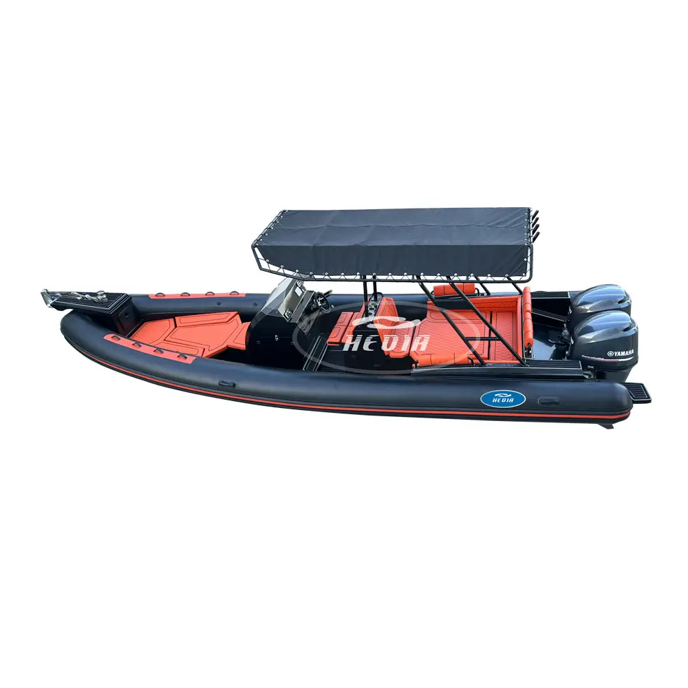 Hedia CE-Zertifikat PVC Hypalon Rib SP860 aufblasbares Boot Sport Rib Boot mit Außenbordmotor
