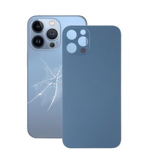 Parti di riparazione per <span class=keywords><strong>iPhone</strong></span> 13 Pro <span class=keywords><strong>Cover</strong></span> posteriore della <span class=keywords><strong>batteria</strong></span> e vetro della porta posteriore con disegno a barra grande foro vetro posteriore - Product Image 1