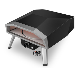 16 inch <span class=keywords><strong>gas</strong></span> Lò nướng bánh Pizza tự động xoay đá khí-powered nấu ăn ngoài trời xách tay Propane Lò nướng bánh Pizza cho sân vườn sân sau - Product Image 1