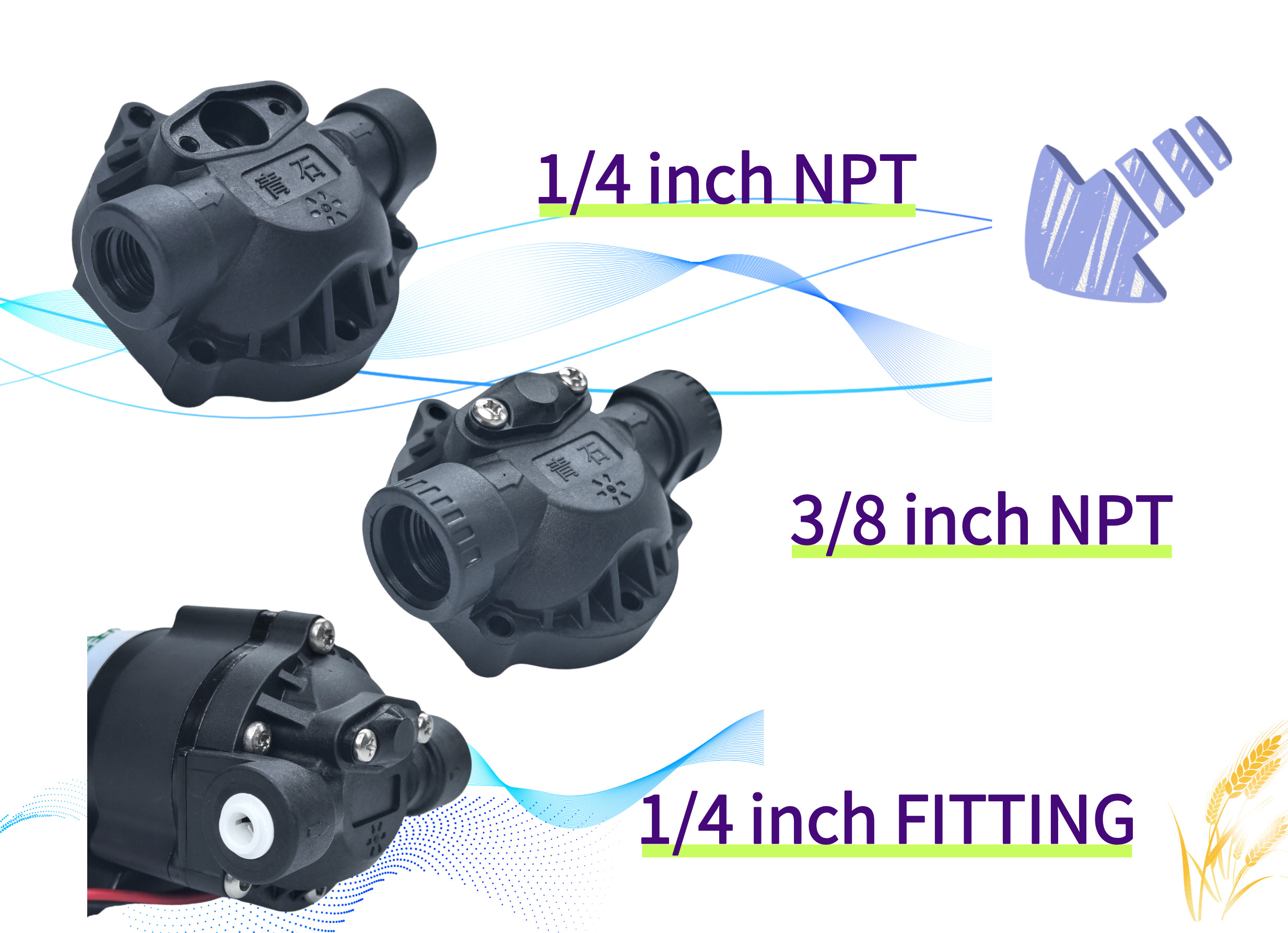 OEM LJB0560-50s 24V DC Motor Small Diaphragm Pump 50 Gallon Low Carbon Steel Shell Booster Forfor Water Purification Machine · image 2