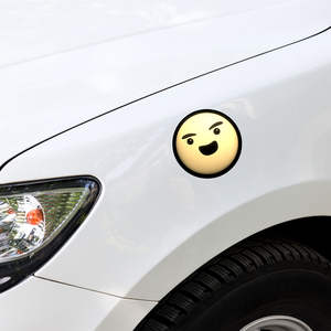 HA HA! Atractiva pegatina para coche con diseño de muñeco de palitos, calcomanía de vinilo duradera y elegante - Product Image 1