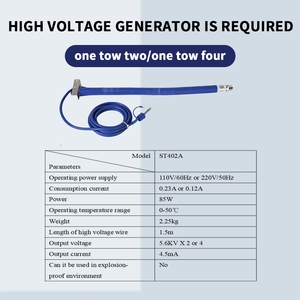 Boquilla <span class=keywords><strong>de</strong></span> Aire Ionizante STICKON ST202C AC, <span class=keywords><strong>de</strong></span> ABS y Acero Inoxidable, para Uso Industrial, Eliminación <span class=keywords><strong>de</strong></span> Polvo, Antiestática, Flexible, Eléctrica - Product Image 3