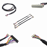 Câble LVDS personnalisé 20p 30p 40p avec faisceau de câbles et isolation PTFE/PVC pour interface de caméra de recul électronique Audi